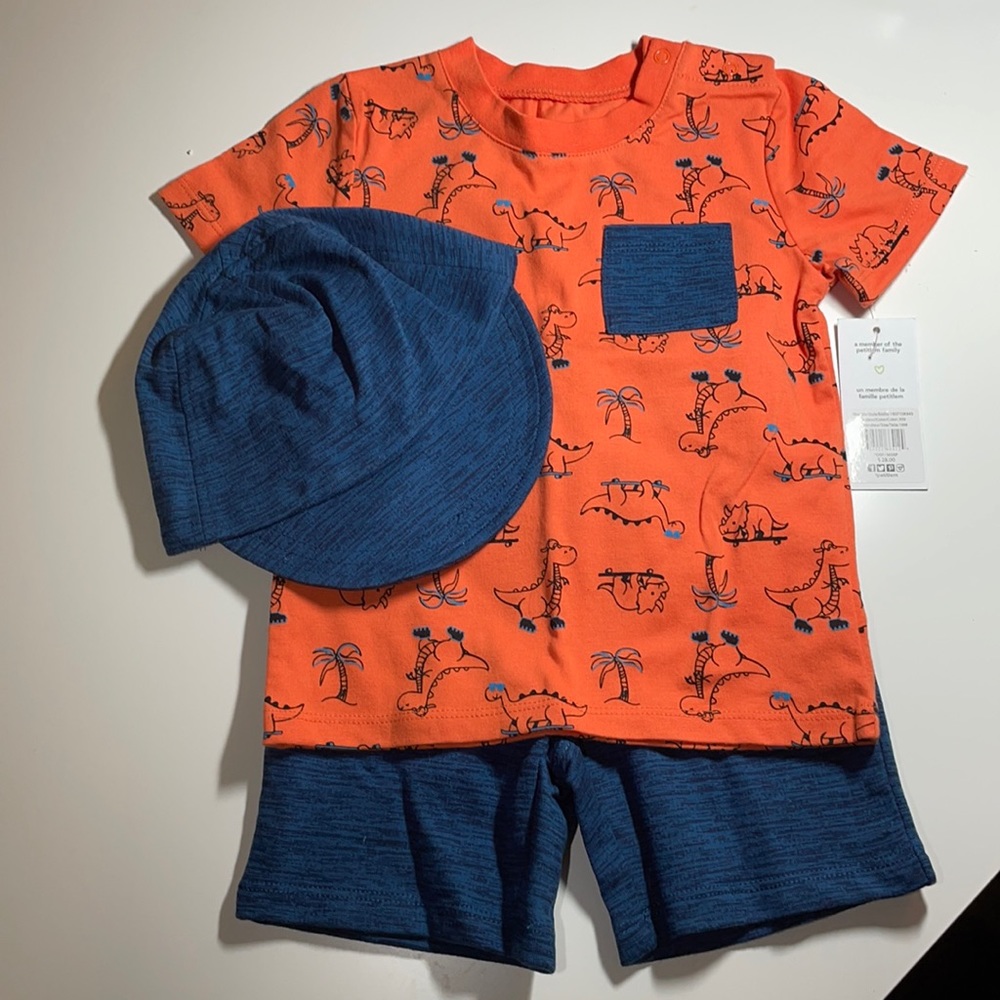 PetitLem toddler boy dino set